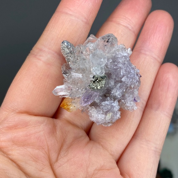Adjustable Raw Crystal Statement Ring • Luxury Natural Druzy Chunky Stone Ring